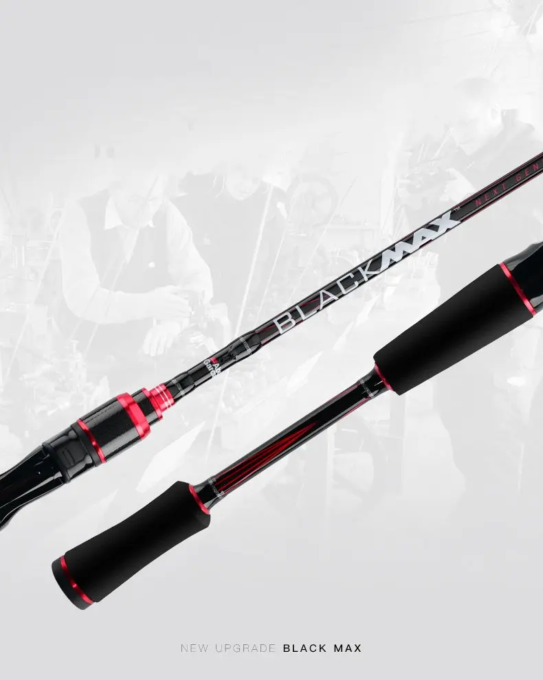 Abu Garcia, новинка, черный, Max, BMAX, приманка для приманки, удочка, 1,98 м мл м, мощная углеродная спиннинговая удочка
