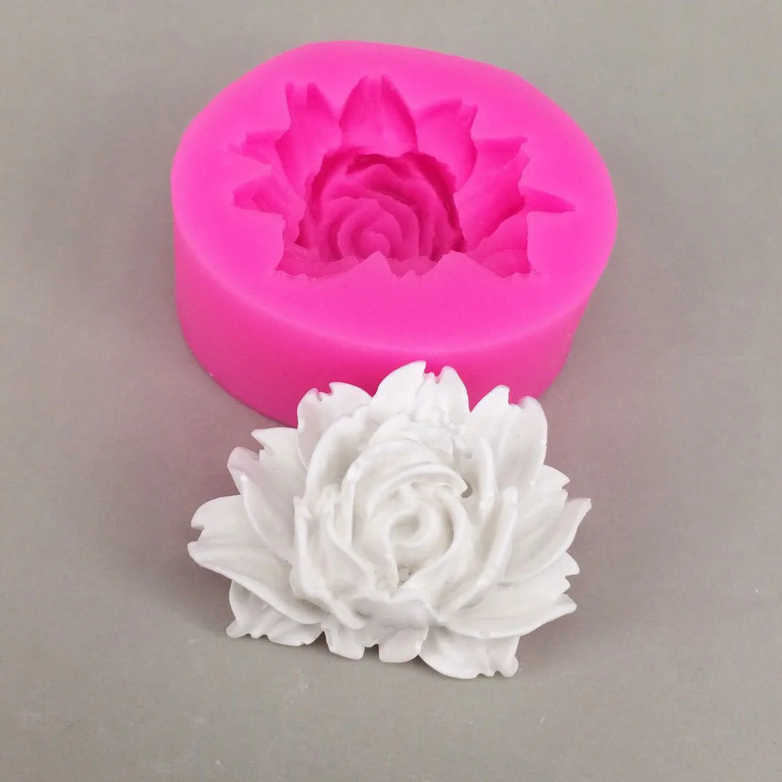 Behogar 3D Цветок Цветение Роза Форма Fondant (сахарная) Силиконовые Мыло для торта
