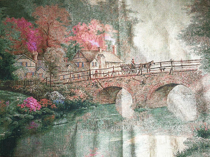Fanreey изысканный гобелен Бельгия, пасторальный пейзаж, 88X138 см, GT-GXQ0016