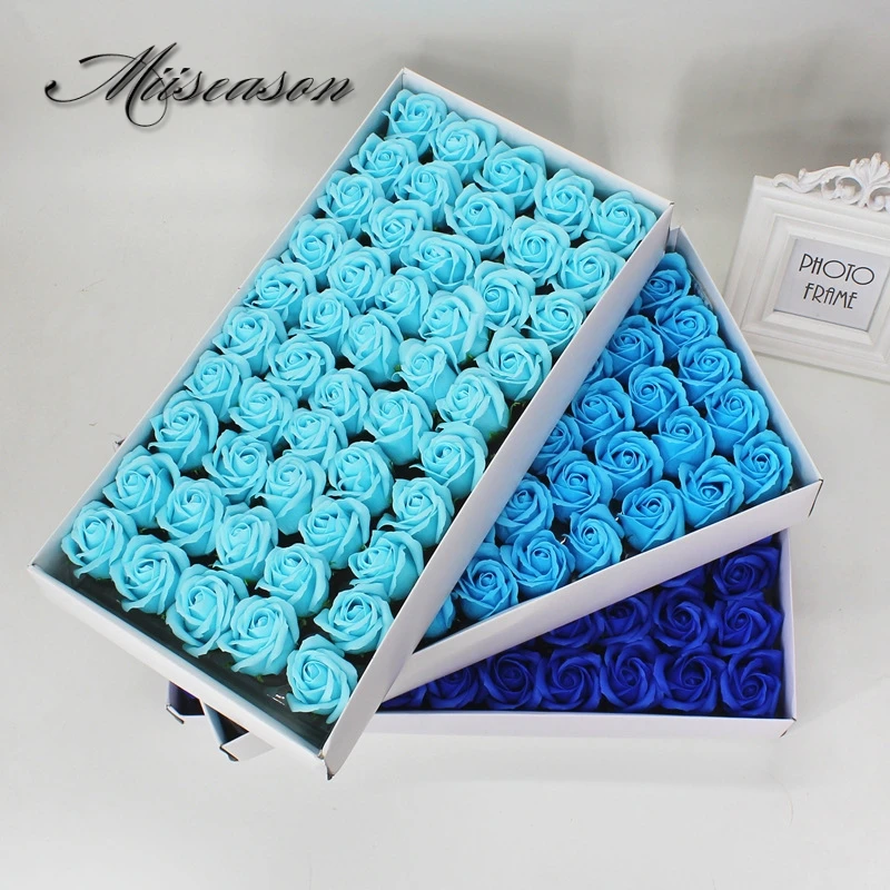 new dia 4 5cm cheap soap rose heads beauty wedding valentines day gift wedding bouquet home decoration hand flower art 26 color free global shipping