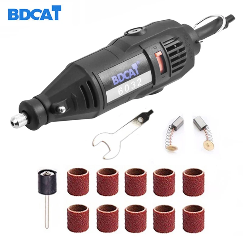 Электрическая шлифовальная машинка BDCAT 180 Вт мини дрель вращающийся инструмент