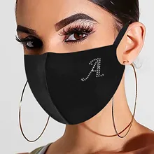 Letter Mask For Face Women Anonymous Halloween Cosplay Mask Woman Mouth Mask Reusable Маска Анонимуса Маски Mascarillas マスク 마스크