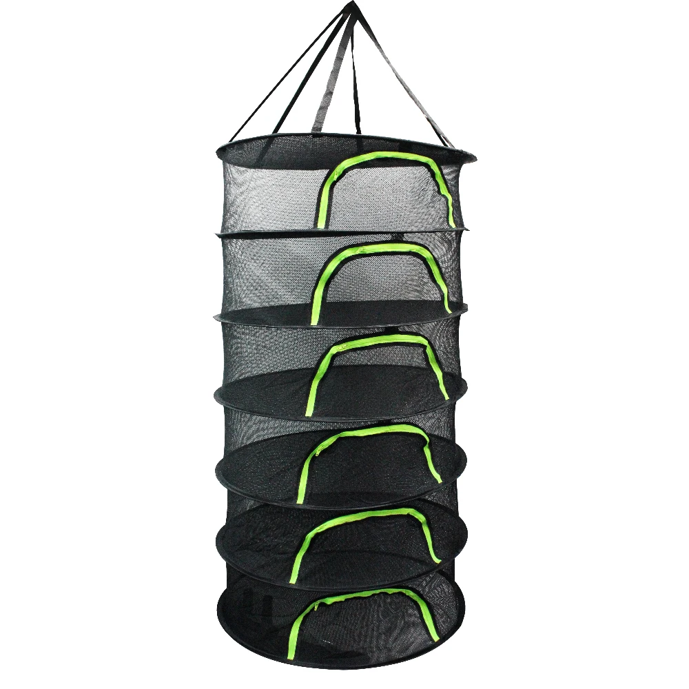 

For Herbs Hanging Basket For Flowers Buds Plants Organizer Herb Drying Net 6 Layers Drying Net Folding Dry Rack Dryer Bag Mesh