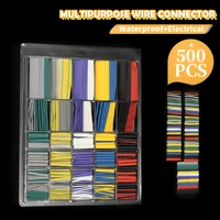 500700pcs heat shrink tube kit shrinking assorted polyolefin insulation sleeving heat shrink tubing wire cable