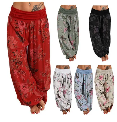 Лидер продаж 2020 женские модные повседневные брюки в индийском стиле Мешковатые