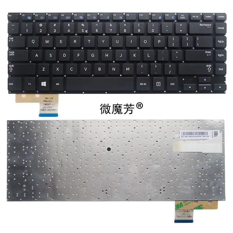 

US New Keyboard FOR Samsung NP-530U4B 530U4C 535U4B 535U4C 535U4X 532U4C 520U4C 530U4B Laptop Keyboard English