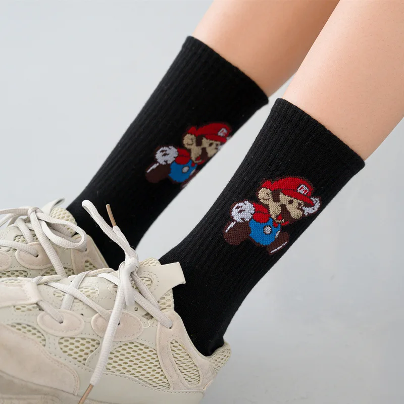 Fashion cartoon Cute Animal men Women Socks Funny Ankle Ladies Cotton invisible skateboard Unisex Crew socks Dropship | Женская одежда