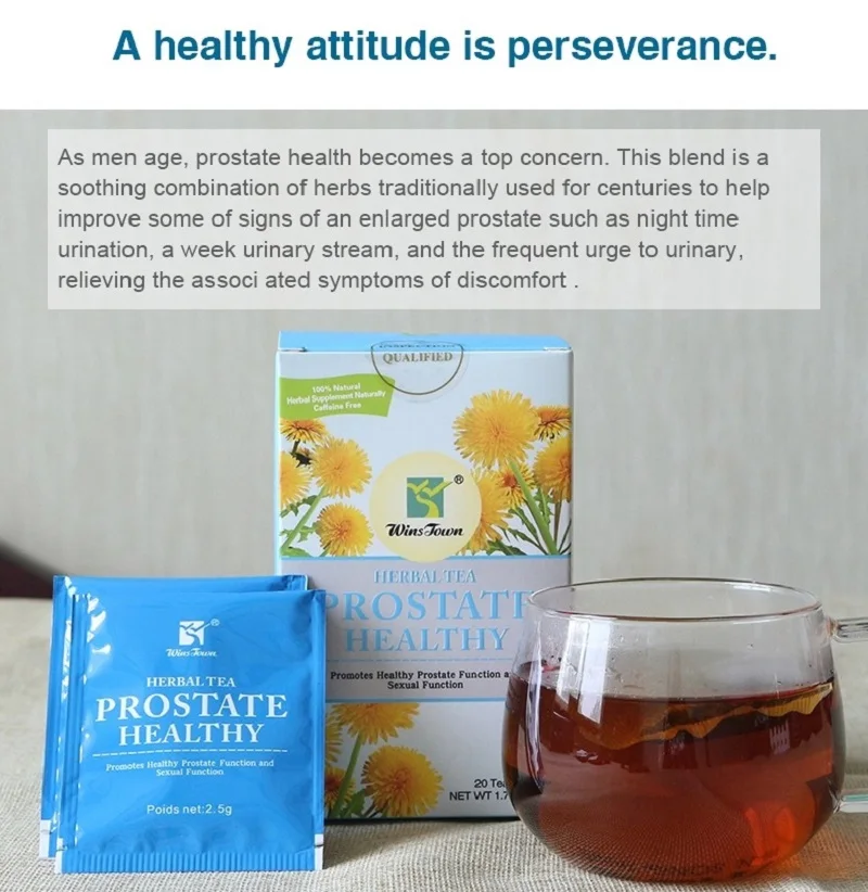 Оптовая продажа 20 пакетов/коробка мужской чай для здоровья простаты Мужская