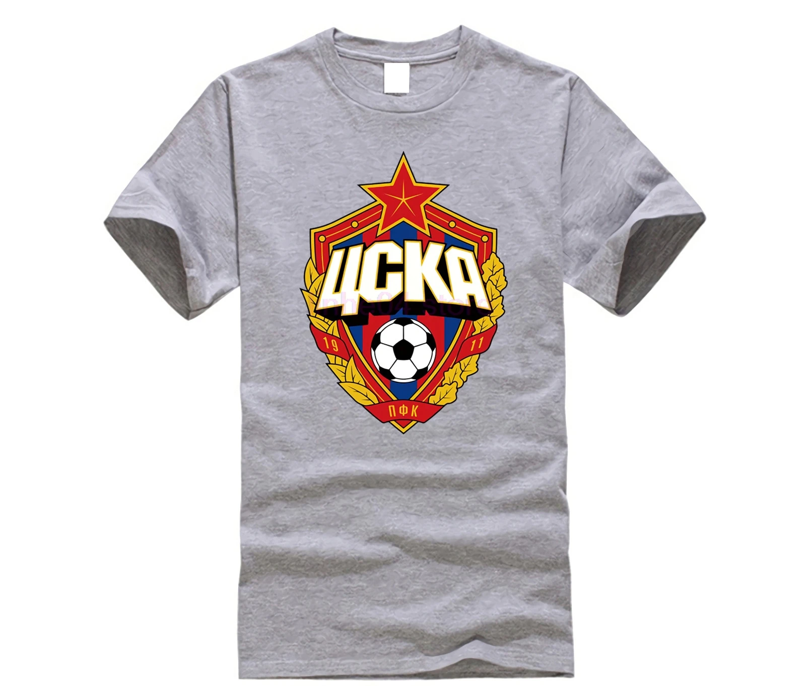 Центральная ЦСКА Россия логотип футболка топ Лайкра Хлопок Мужская новый дизайн