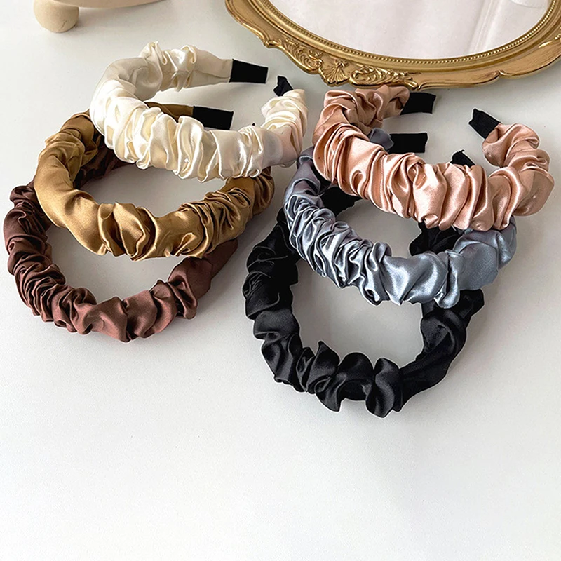 

Повязка на голову женская из искусственной кожи, обруч ручной работы в ретро стиле, ободок с узлом, аксессуар для волос