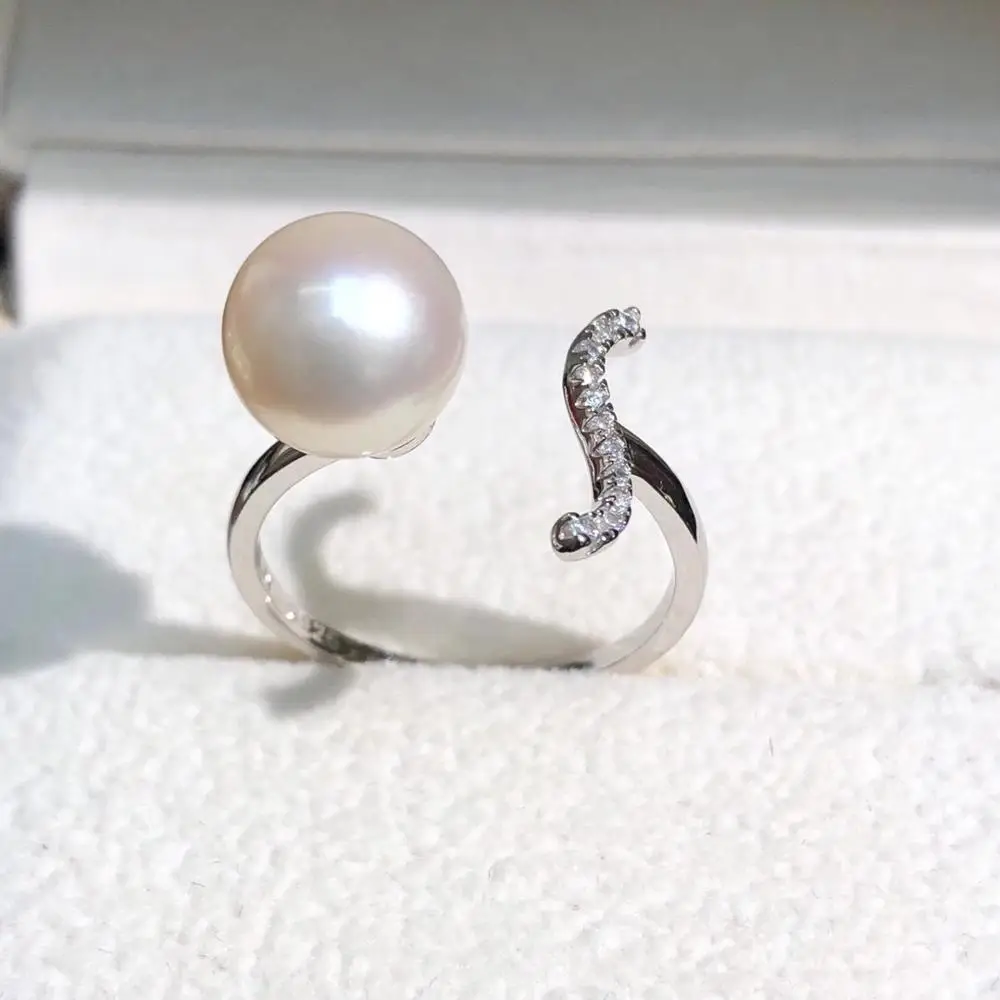 

Hot New Charm 925 Sterling Silver Adjustable Ring Settings Findings Mountings Parts for Pearl Corals Jade Crystal, 5pcs/lot