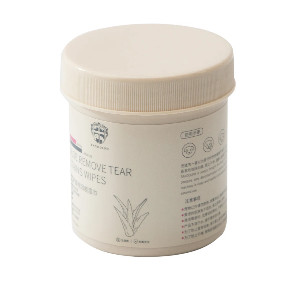 100 шт. собака чистящих салфеток для лица Бумага полотенца Pet глаз влажные салфетки