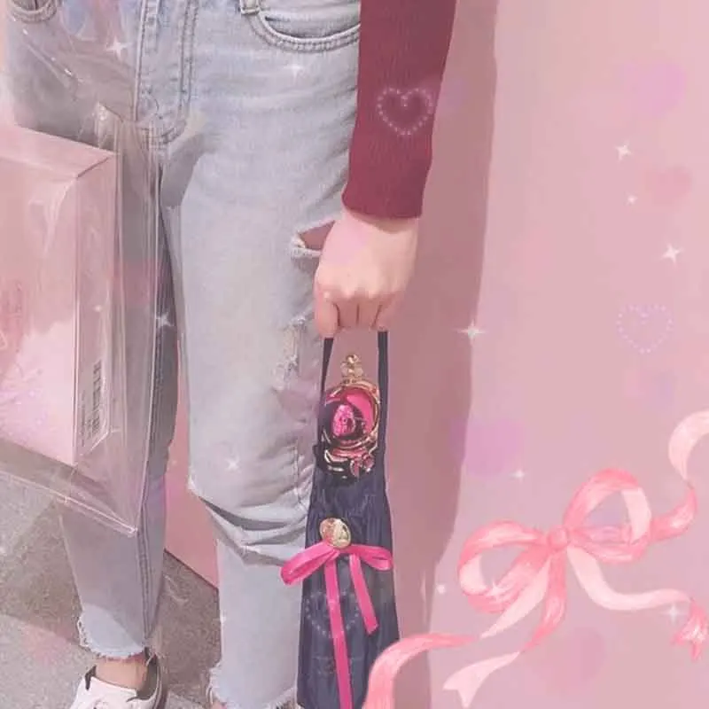 Аниме Сейлор Мун Хрустальная коллекция милашка лунный жезл палочка зонтик