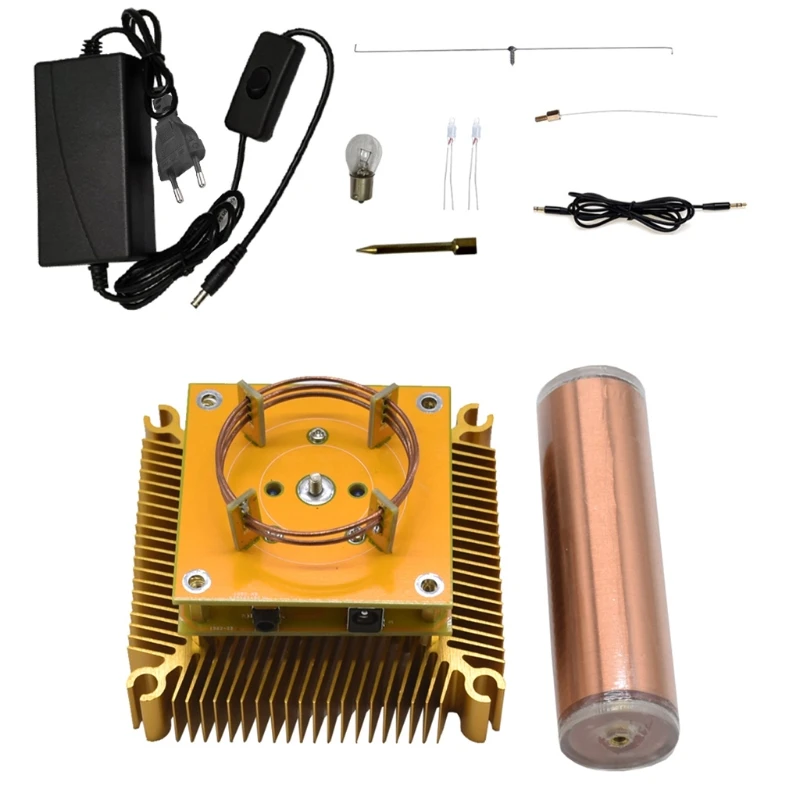 

Music Tesla Coil Arc Plasma Loudspeaker Wireless Transmission Experiment Desktop Model