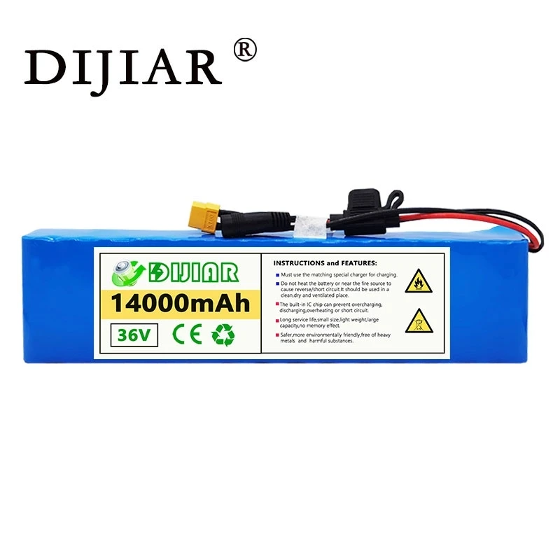 Аккумуляторная батарея для электромобиля DiJiar 36VXT60 14ah 10S3P 18650 500 Вт мощный мотоцикл