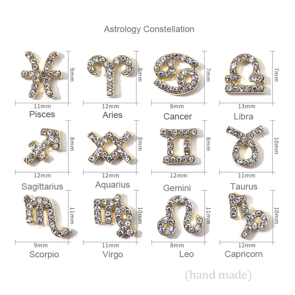 10 шт. астрологические созвездия искусственные ногти 12 звездных знаков (весы Лев