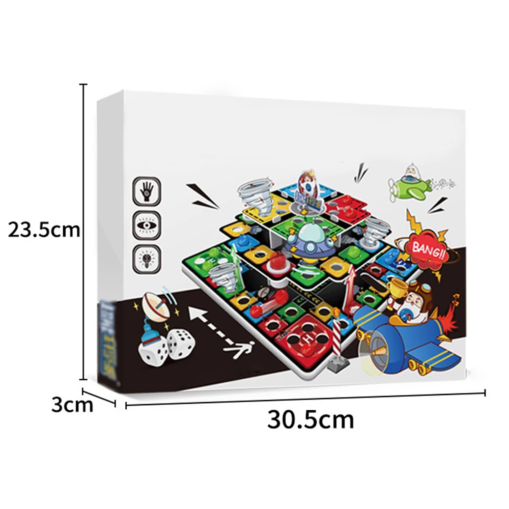 

Kids 3D Educational Board Game Flying Chess Classic Flight Game Toy Family Fun Gift For Kid Early Toys