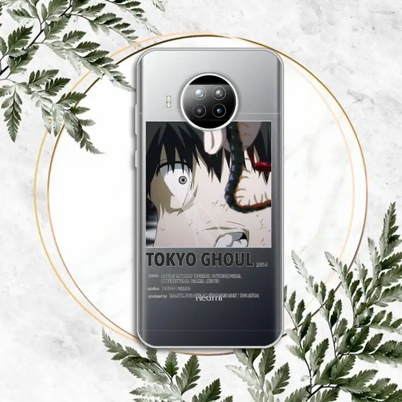 

Tokyo Ghoul Anime pattern Phone Case Transparent for Xiaomi Redmi note 10 t 8 9 pro lite 11