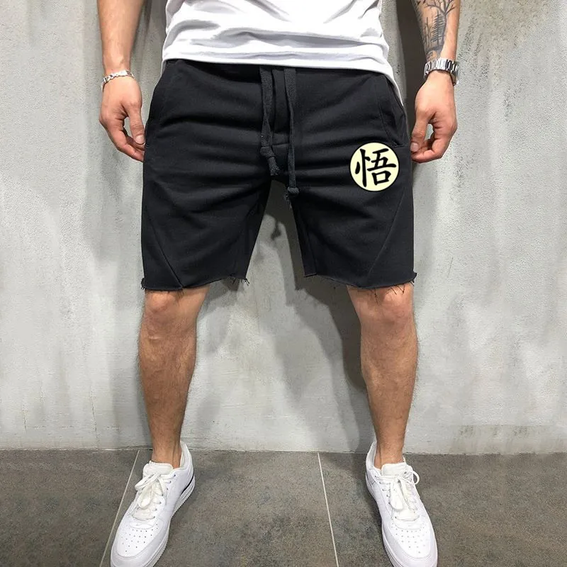 

Trends brand shorts Men beggar shorts Goku printing Fashion 5 piont pants Summer outdoor sport casual street Hip hop short pants
