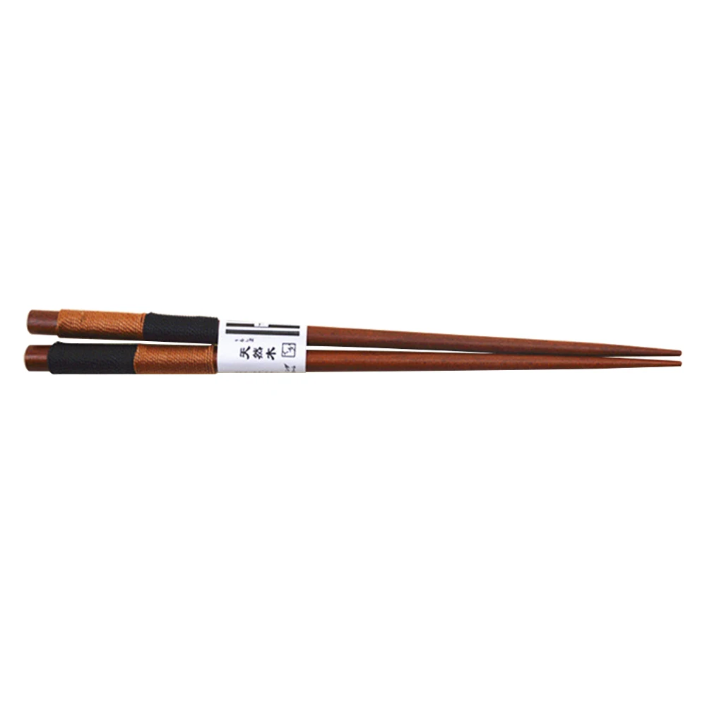 B Натуральный каштан дерево Chopsticks провод натуральные деревянные палочки для еды Прямая Модные прочные палочки для еды ручной работы#20 - Цвет: B