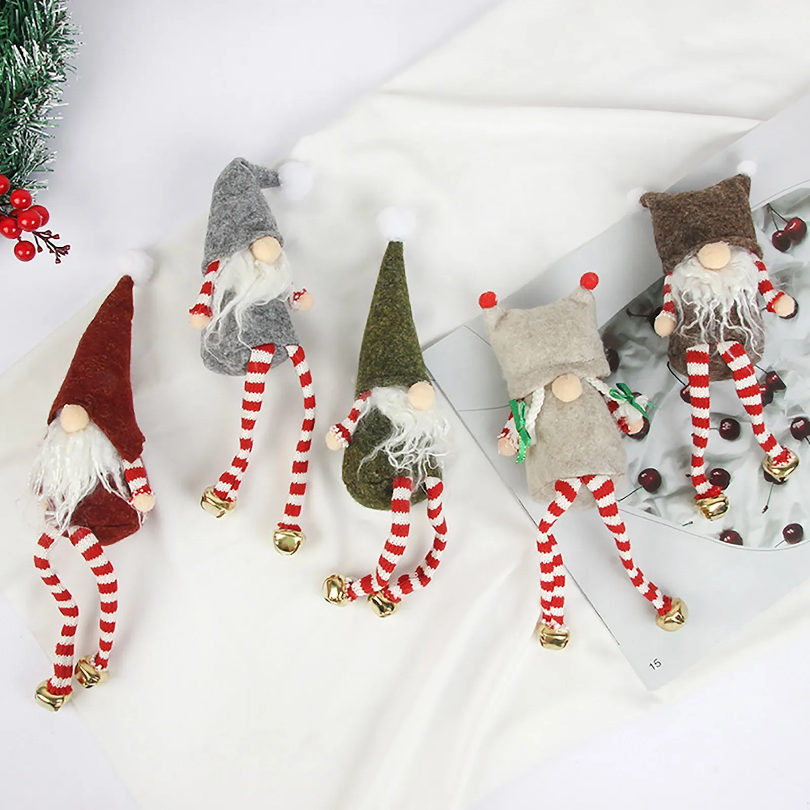 

Christmas Decoration Christmas Tree Ornaments Forest Santa Claus Hanging Legs Faceless Doll Pendant Christmas Decor Doll Gifts