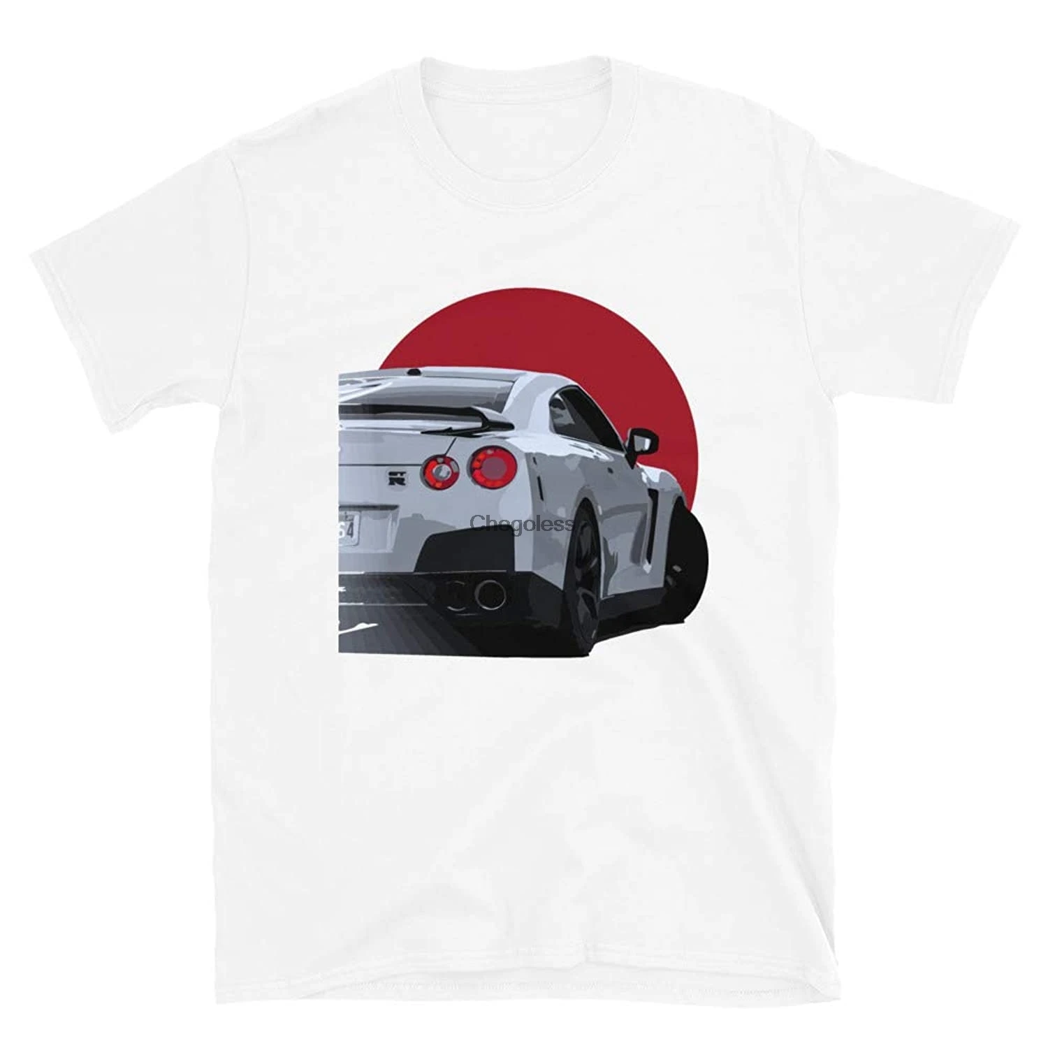 2010 R35 GTR японская футболка унисекс с коротким рукавом и восходящим