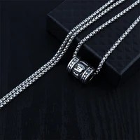 vintage charming chain necklace for women men male hip hop cool accessory fashion round pendant necklaces gifts dropshipping