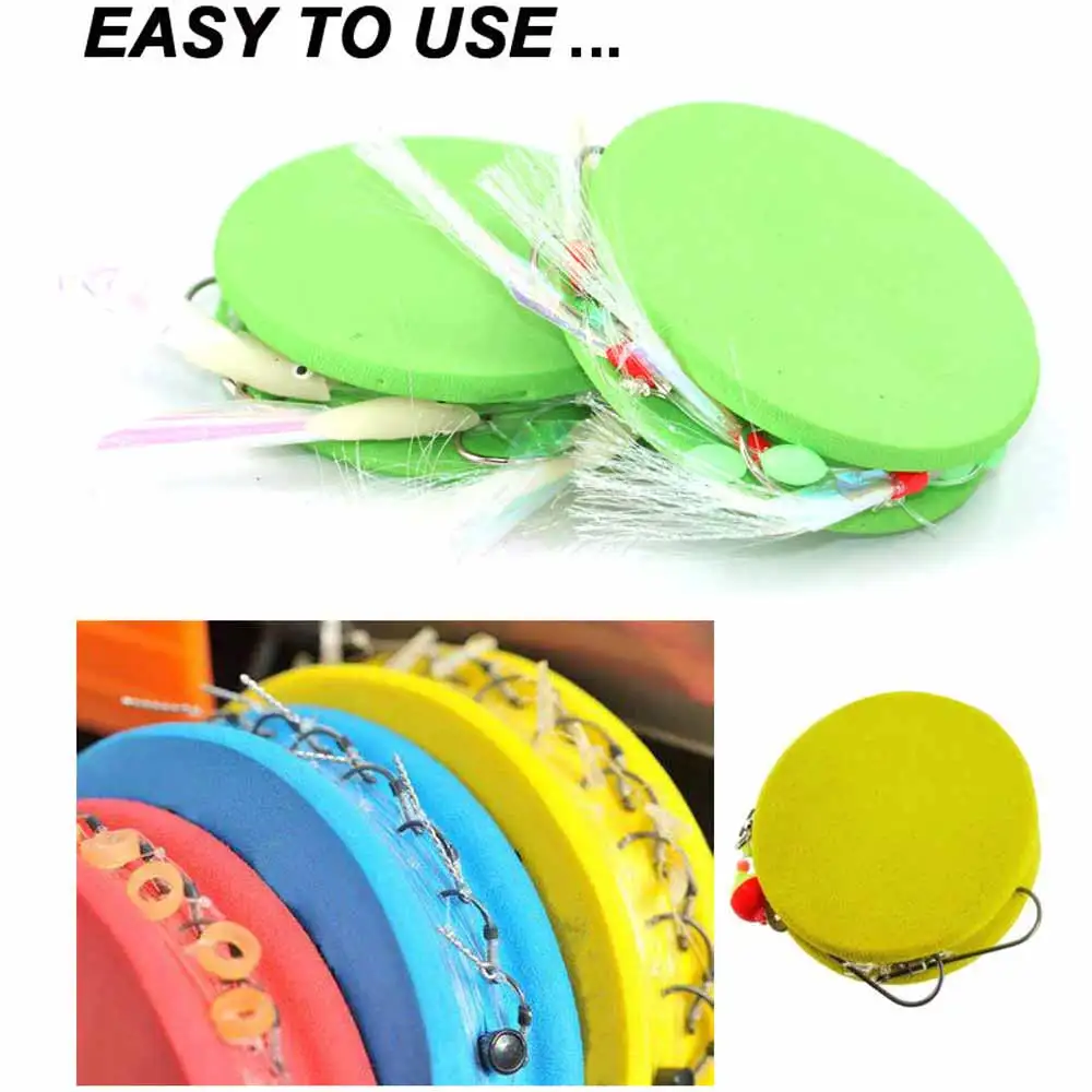 

24Pcs Fishing and Rigging Foam Spools Sponge Combo for Line Leader Organizer Multicolor Coil Fishing Gear Fishing Accessories