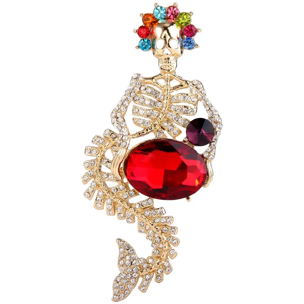Red Gold Tuliper брошь значки брошь женская пины броши для женщин брошка брошь винтаж булавка подарки на год - Окраска металла: Red Gold
