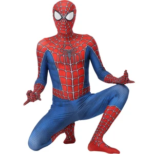 spider costume man kids cosplay mask fantasia anime bluey suit costume zentai miles morales boy costume red adult halloween free global shipping