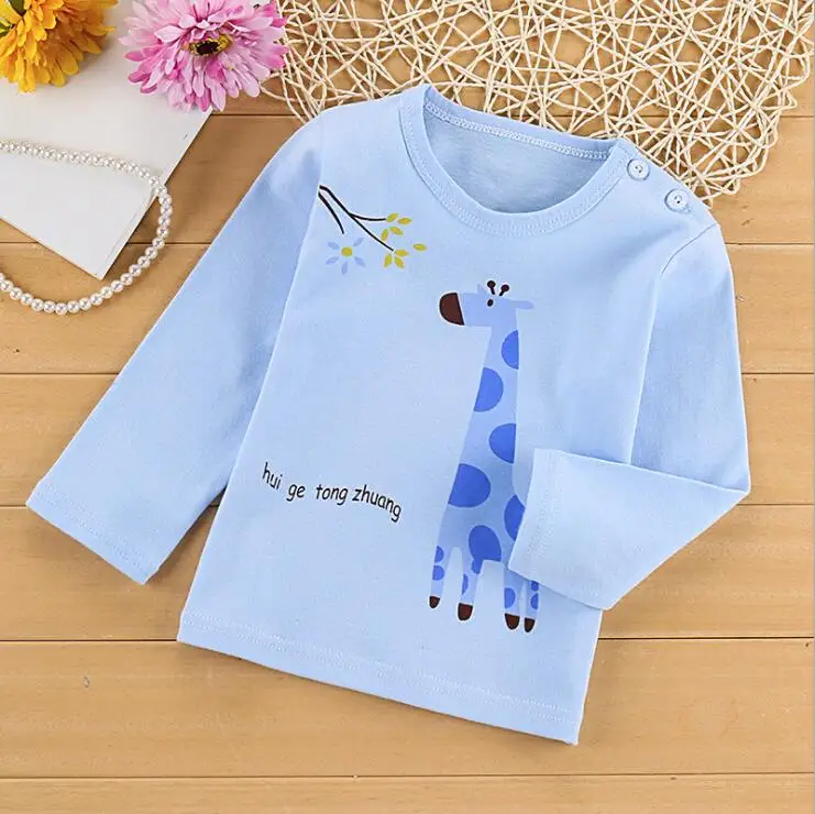 Lollas летняя Новинка для маленьких девочек и мальчиков Футболка с изображением