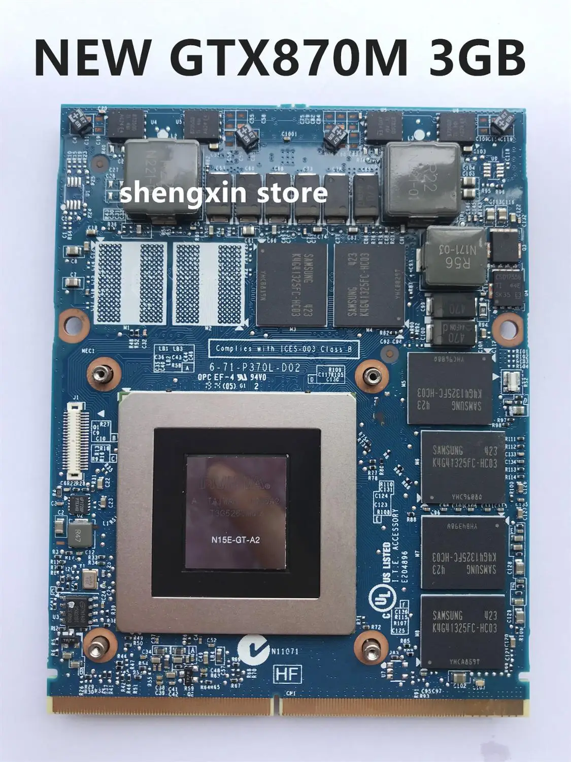 Новый! GTX 870M GTX870M 3g DDR5 видеокарта для ноутбука Clevo P375SM P157SM P151SM P150SM P170SM P177SM P370SM P570EM