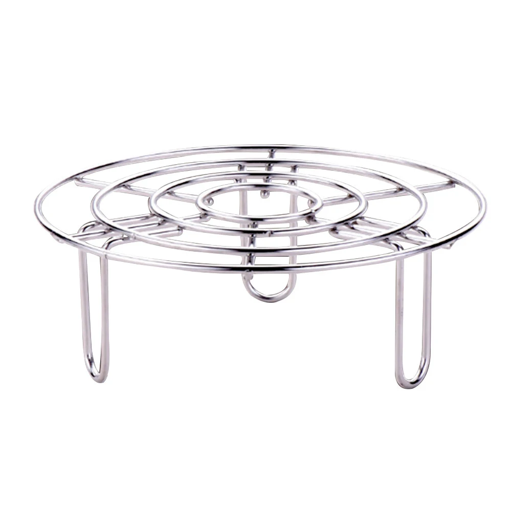 

Pot Pan Cooking Stand Food Vegetable Steamer Rack Tray Durable Trivet Pressure Cooker Tall Wire Stainless Steel Round Heating