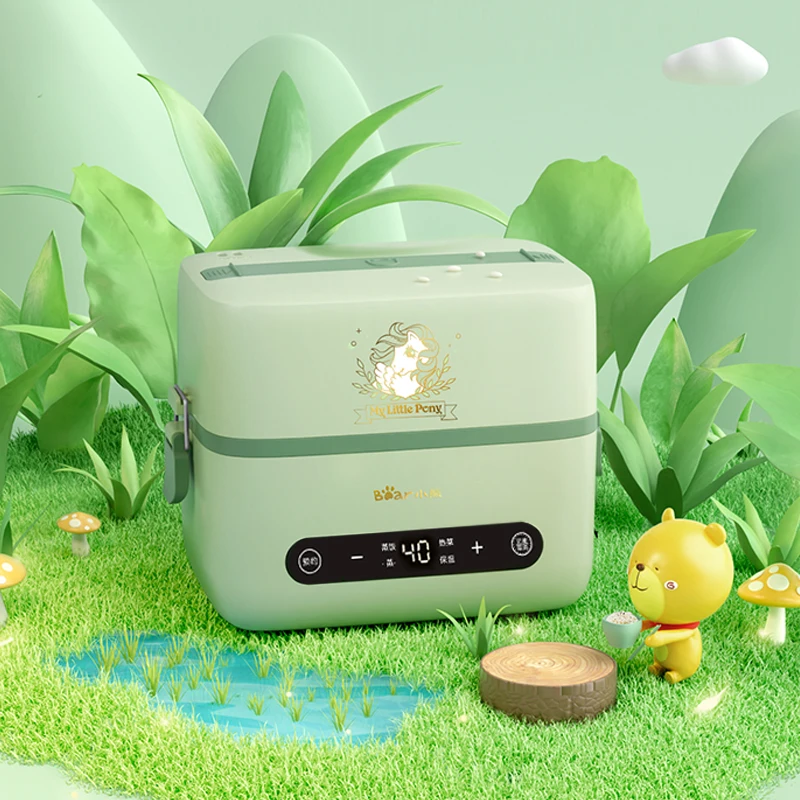 Electric Lunch Box Thermal Heating Food Storage Container Portable Office Insulation Microwave Bento Bear/DFH-B12K5