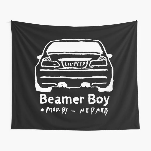 

Lil Peep Beamer Boy Car Sfw Fashion Room Decor Pattern Tapestry Multicolored Mandala Printed Tapestry Indian Wall Bedroom Carpet