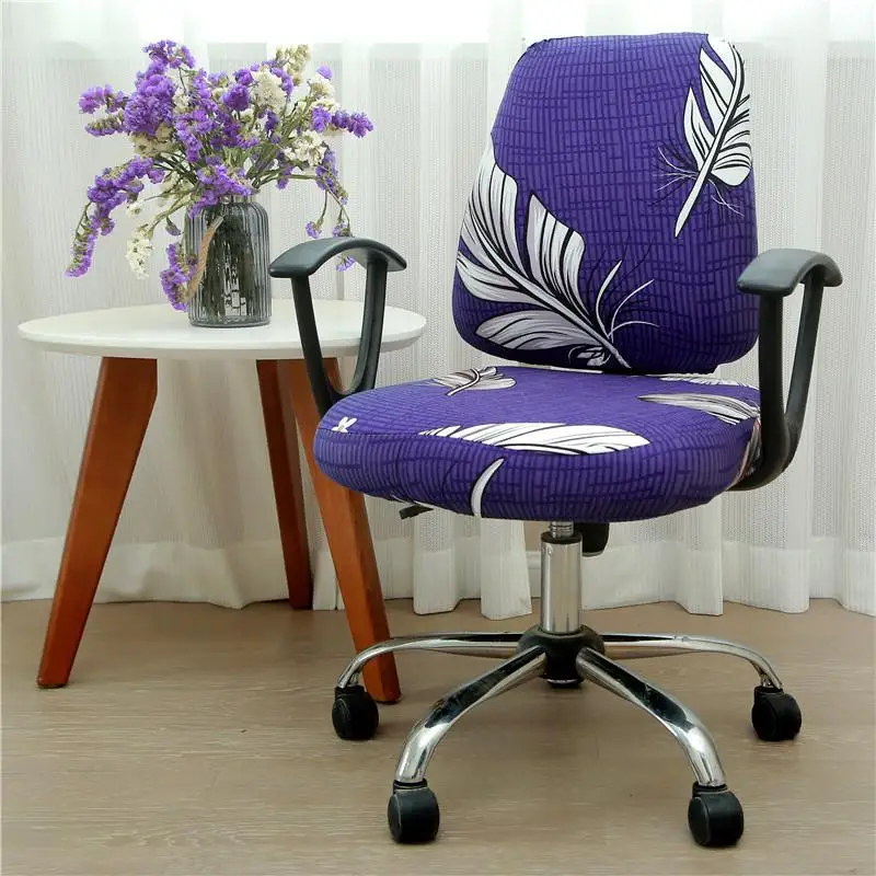 30 21Colors Modern Computer Chair Cover 100% Polyester Elastic Fabric Office Split Easy Washable Removeable |