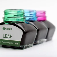 1pc kaco 30ml color ink no carbon smooth writing for fountain pen glass bottle ink school office supplies black blue red brown