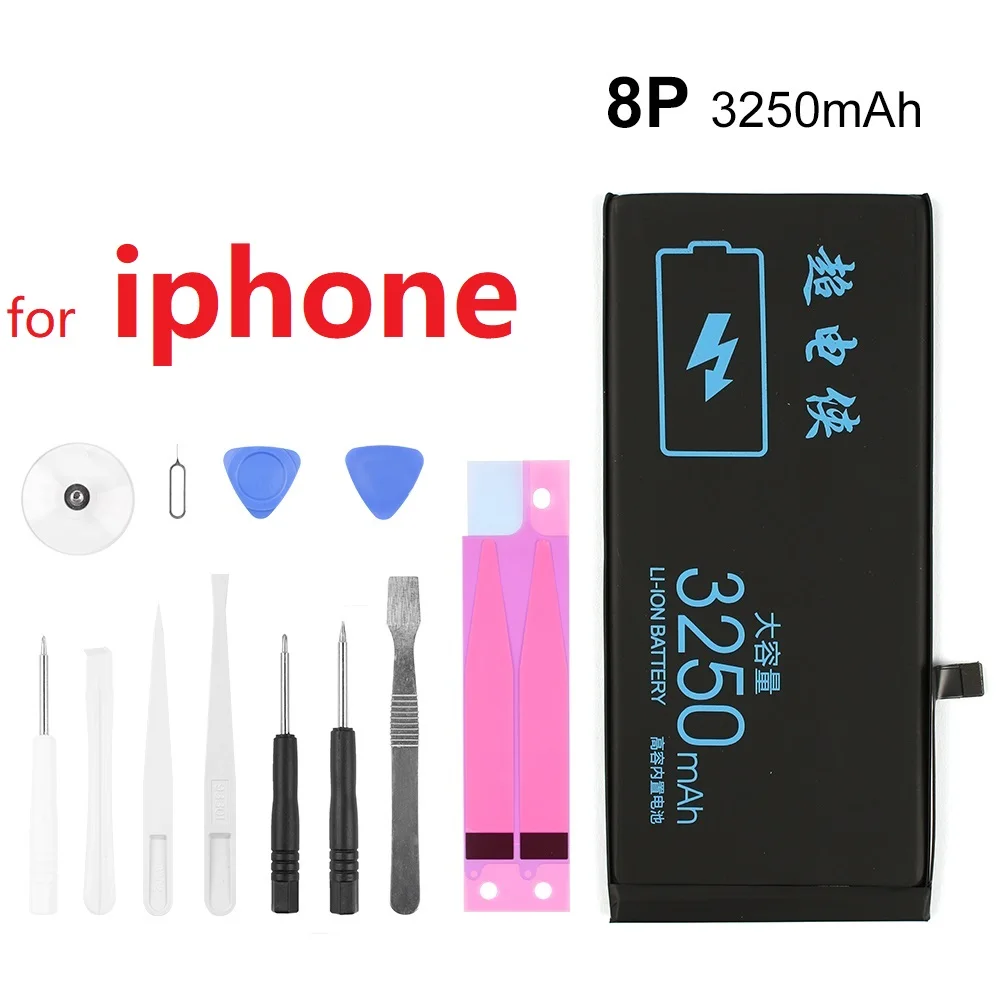 

Аккумуляторная батарея AAA, перезаряжаемая батарея большой емкости для iPhone 7, Оригинальная батарея для iPhone 6S, iPhone 7 Plus, iPhone 8 plus