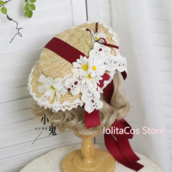 

Multicolour Lolita Sweet Lace Bow Elegant Flat Hat Flower Wedding Tea Party Gorgeous Princess Top Hat Cap Hairpin Headdress