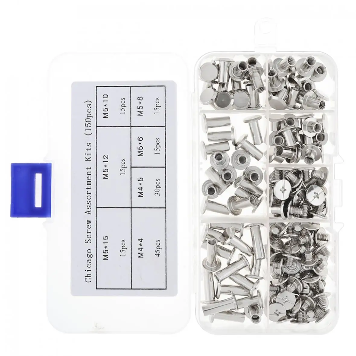 

150pcs M4 Set Screw Kit for Album Binding,Books Nails,Desk Calendar Screws