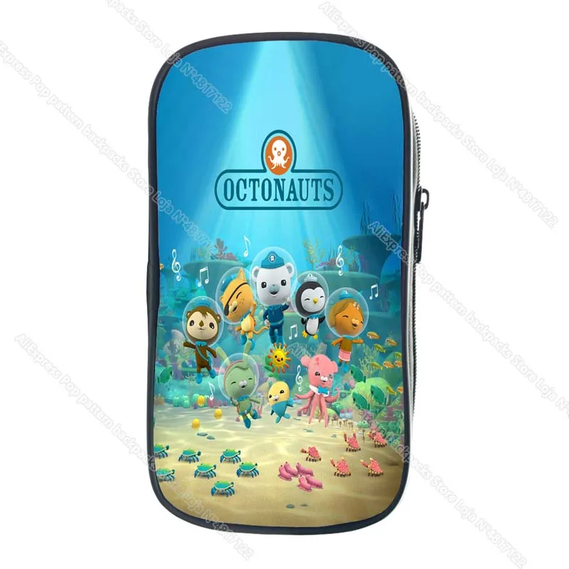 

High Quality Kids Octonauts Pencil Case New Students Cartoon Anime Pen Bag Children Pencil Box Boys Girls Stationery Storage Bag