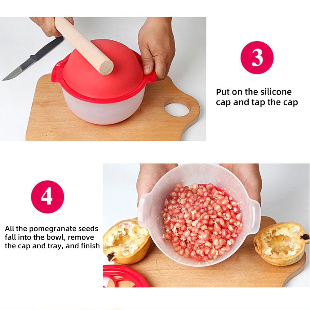 Лидер продаж силиконовая гранатовая Овощечистка чашка для дома в форме