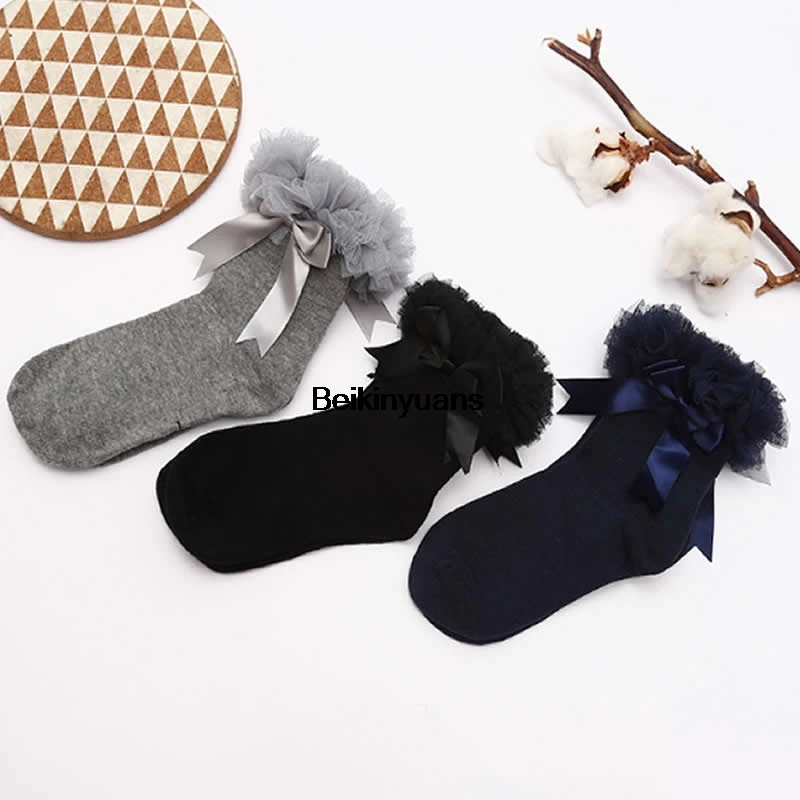 Новые модные носки для девочек короткие принцессы банкета свадьбы удобные