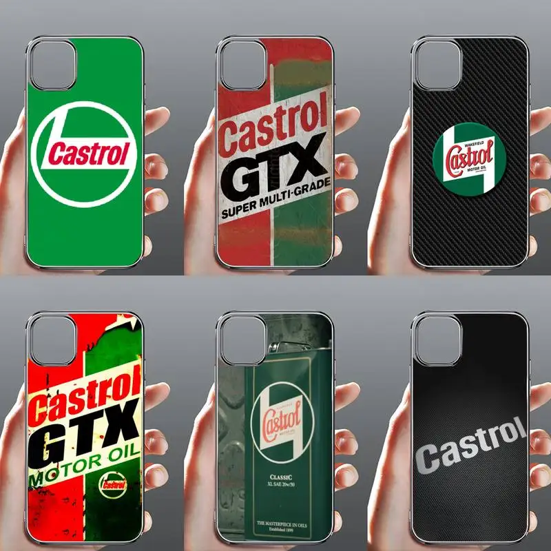

fashion moto Castrol brand Phone Case Transparent for iPhone Samsung 11 12 6 7 8 9 30 Pro X Max XR Plus lite