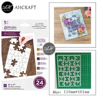 ahcraft rectangle puzzle metal cutting dies for diy scrapbooking photo album decorative embossing stencil paper cards mould