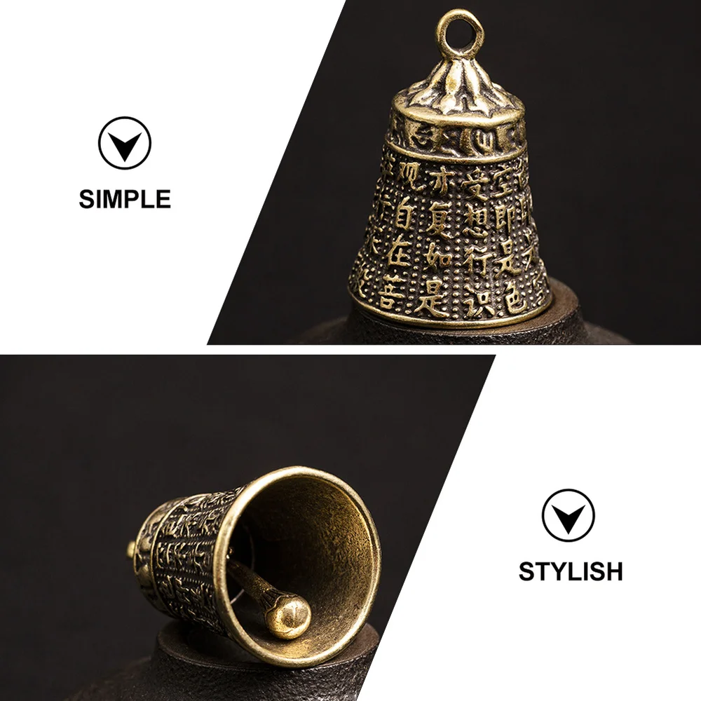 

3 Pcs Bell-shaped Key Chain Pendants Key Hanging Ornament Retro Keyring Pendant
