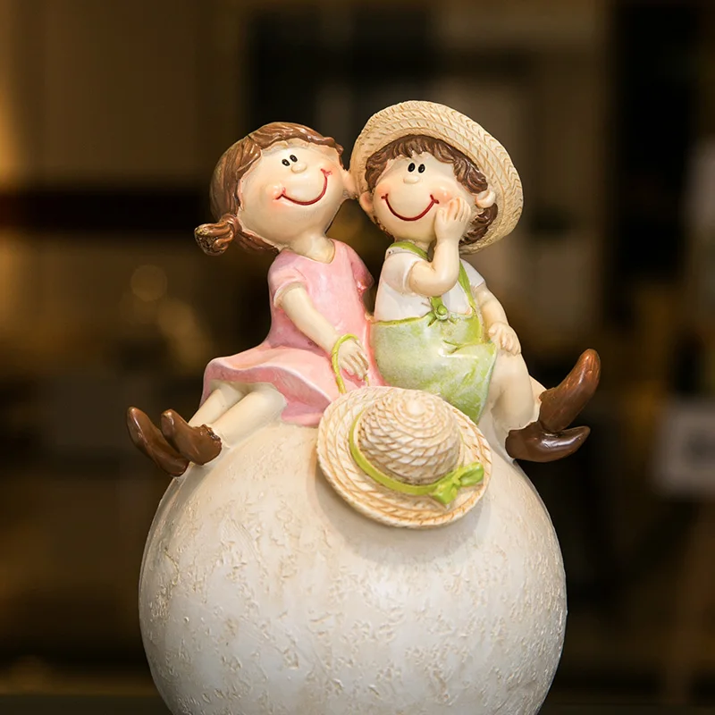 

Idyllic Doll Ornaments Desktop Living Room Home Decoration Resin Craft Home Decoration Accessories Figurine Decorations For Home