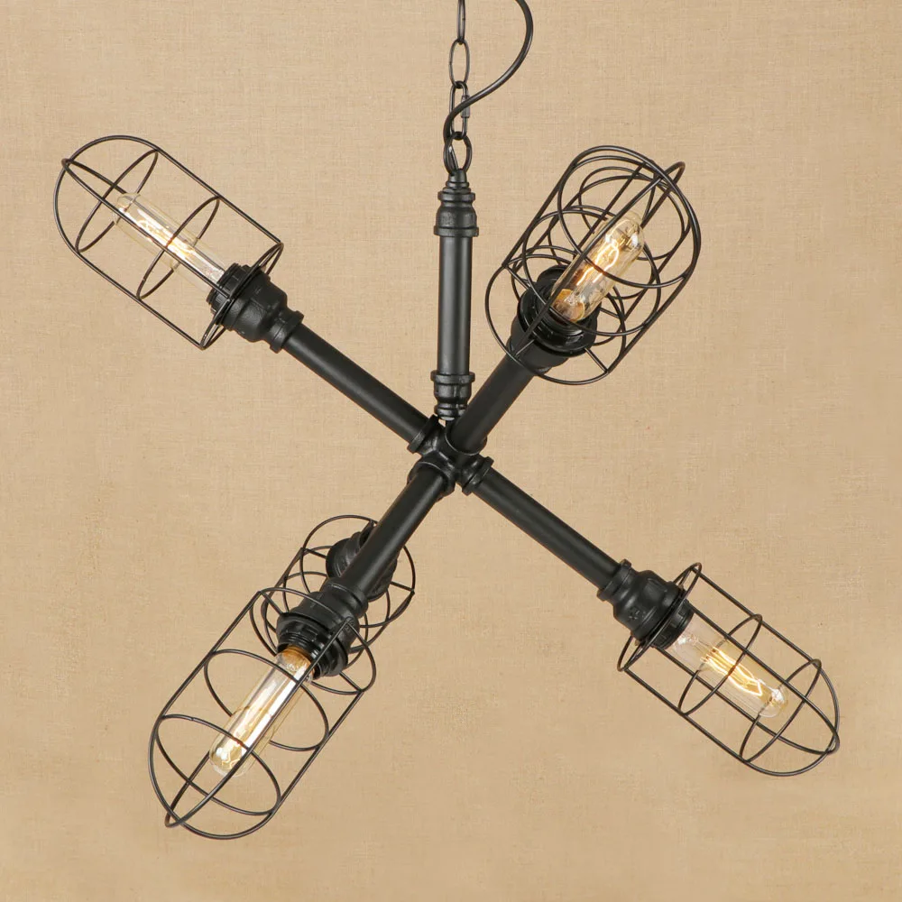 Винтажная железная окрашенная Минималистичная креативная Подвесная лампа