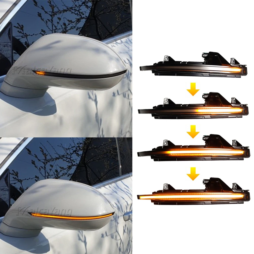 

LED Turn Signal Light For Audi A7 S7 RS7 4G8 2010 - 2017 Rearview Side Wing Mirror Blinker Flowing Dynamic Sequential Indicator