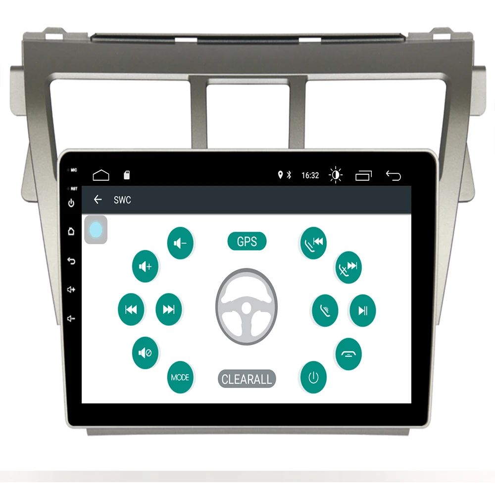 9 дюймов 2.5D Android10 автомобильный dvd мультимедийный плеер GPS для Toyota Vios Yaris Belta